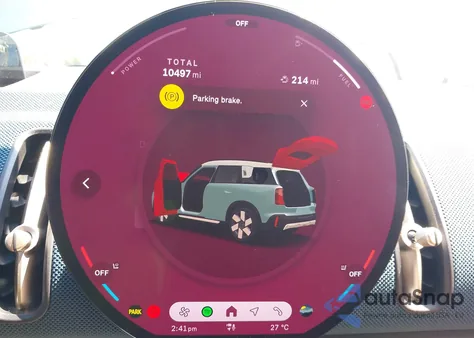 2025 Mini Countryman Cooper S из США, поврежденный, VIN WMZ23GA08S7R83494